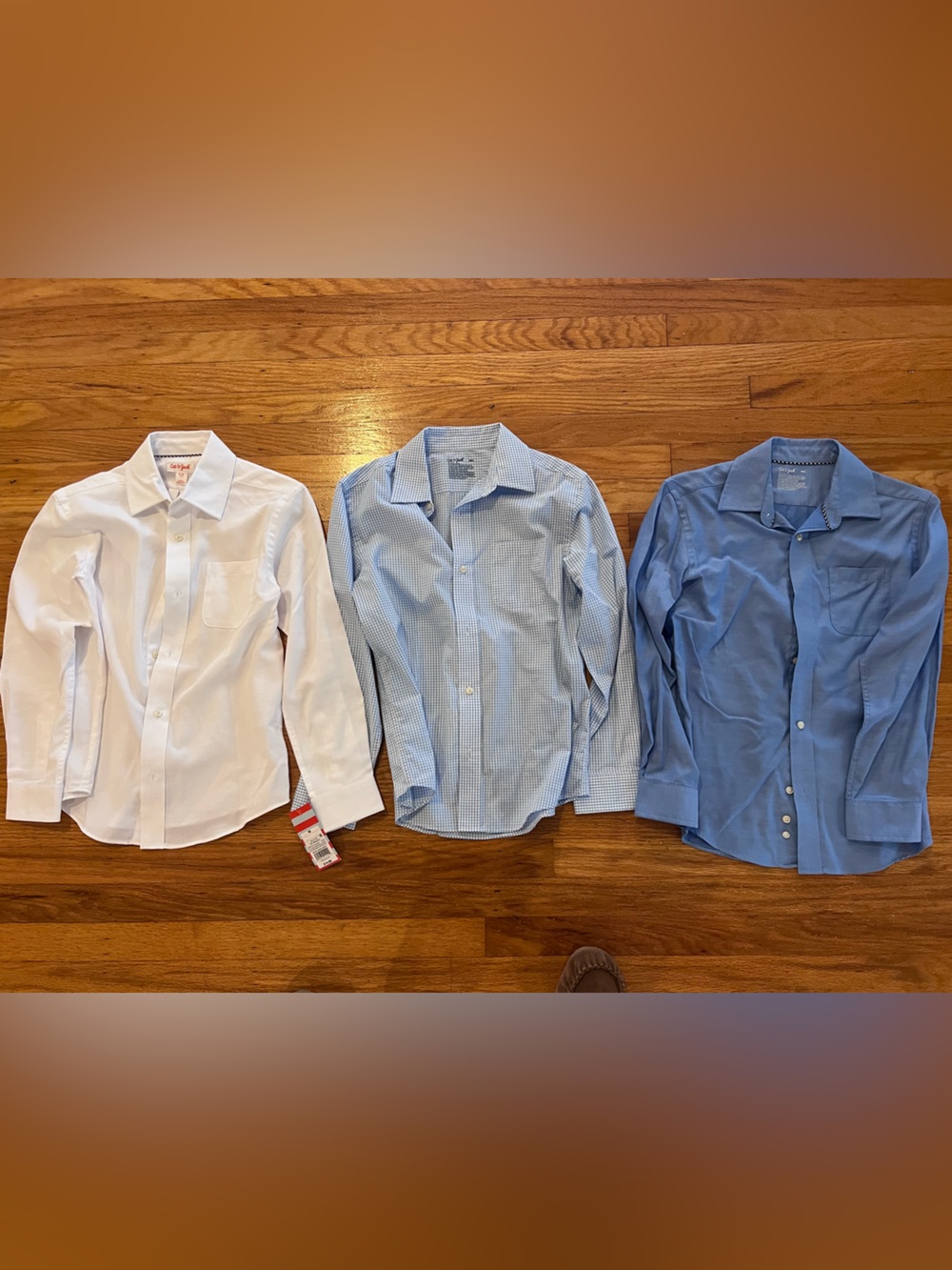 Set of 3 Cat & Jack Boys Button Down Dress Shirts size 8